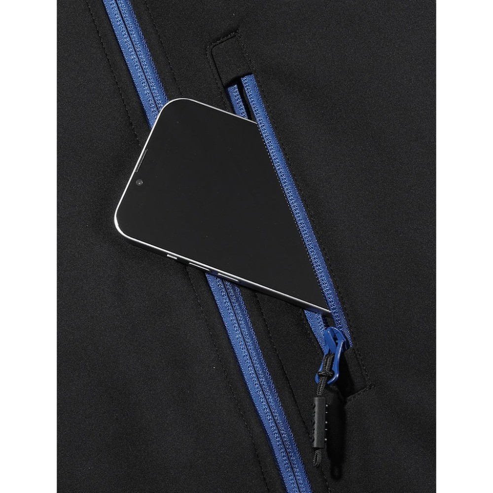 ORORO Mens Black & Blue Classic Heated Jacket Kit Small - Ascmtools