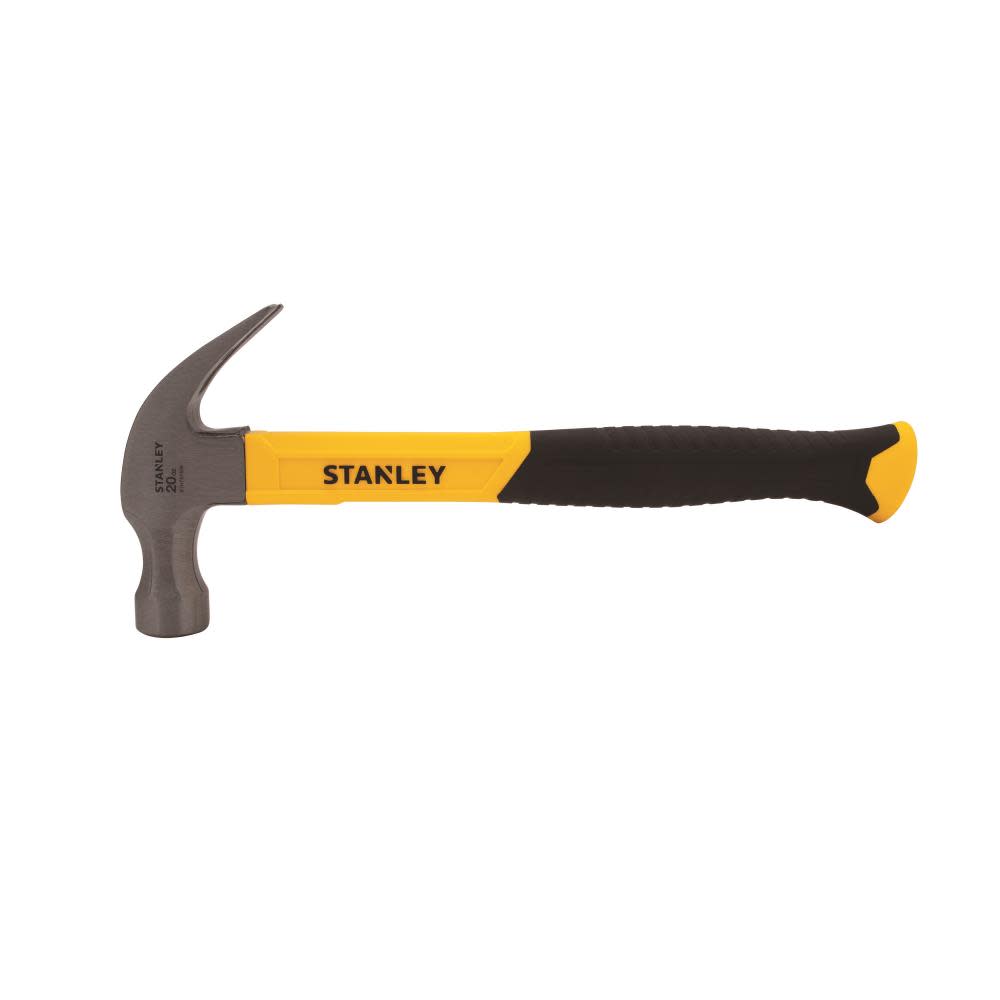 Stanley 20 oz Curve Claw Fiberglass Hammer - Ascmtools