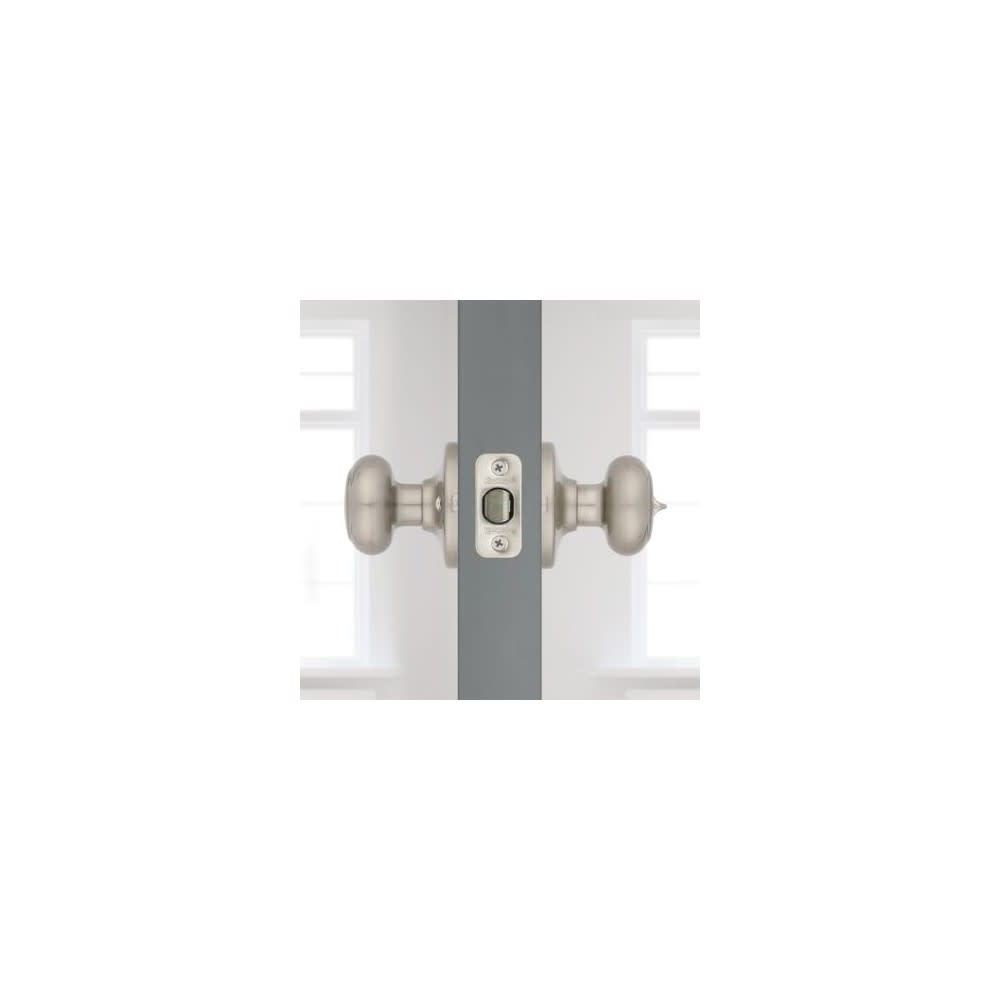 Kwikset Satin Nickel Bed/Bath Cove Privacy Door Knob - Ascmtools