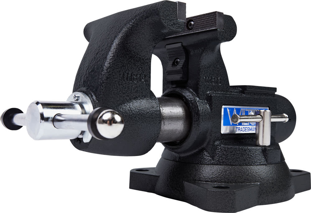 Wilton 55″ Special Edition Black 1755 Tradesman Bench Vise with BASH 20416 Sledge Hammer - Ascmtools