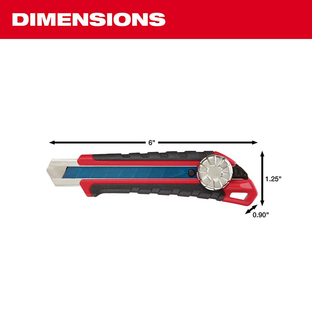 Milwaukee 18mm Snap-Off Knife Metal Lock - Ascmtools