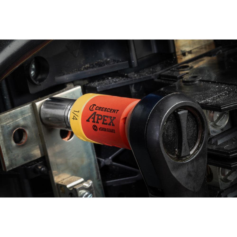 Crescent APEX eSHOK-GUARD Socket Isolator 1/4″ x 2″ - Ascmtools