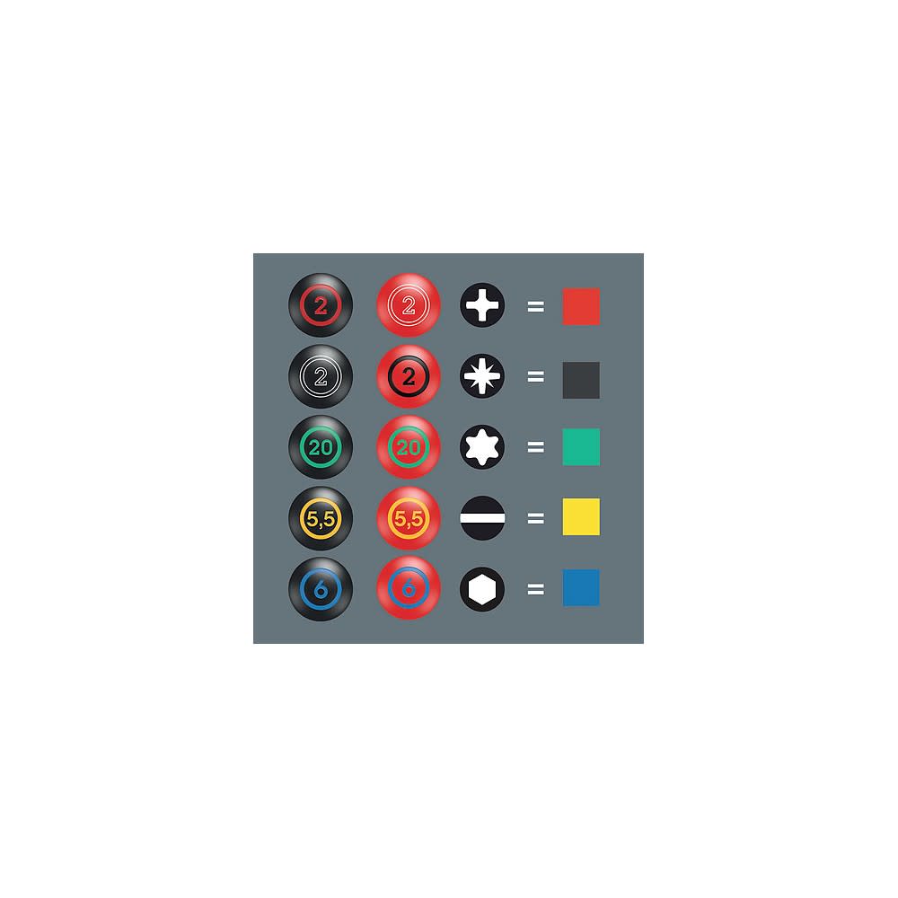 Wera Tools 7pc Kraftform Plus 100 i/7 Set 1 VDE Screwdriver Set - Ascmtools