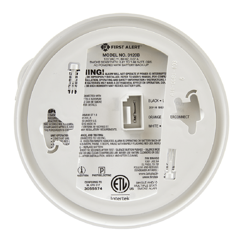 First Alert Hardwire Dual Photoelectric and Ionization Sensor Smoke Alarm with Battery Backup - Ascmtools