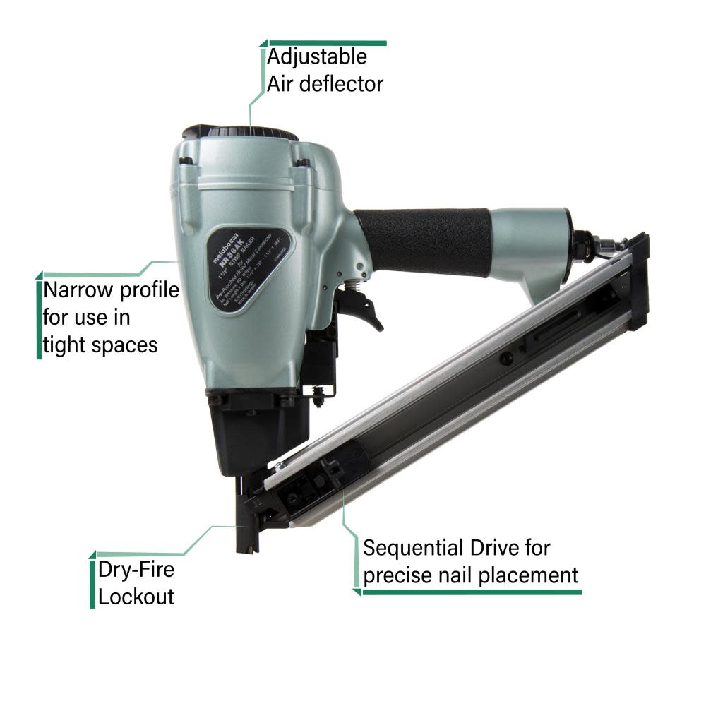 Metabo HPT 1-1/2 In. Strap-Tite Fastening System Strip Nailer - Ascmtools