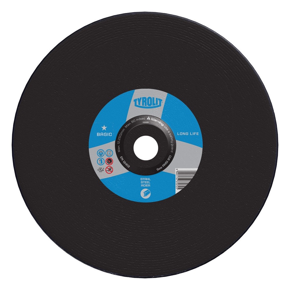 Diamond Products Tyrolit BASIC Heavy Duty High Speed Gas & Portable Saw Wheels for Steel-Type 1 - Ascmtools