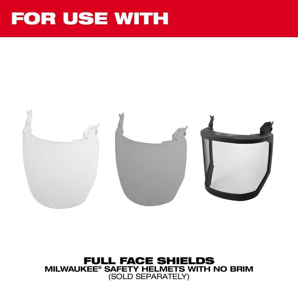 Milwaukee BOLT Full Face Shield Mount Replacement No Brim Helmet Only - Ascmtools