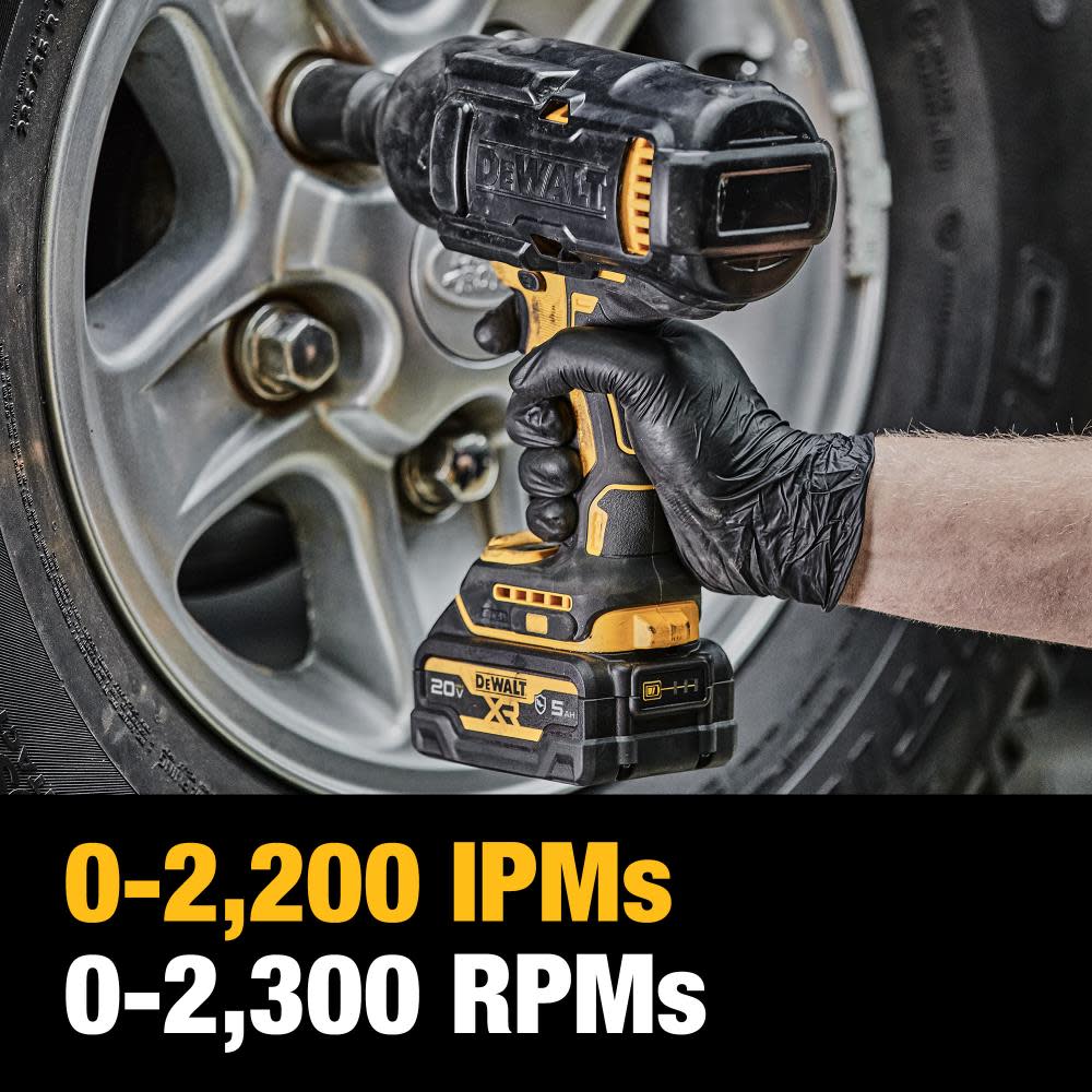 DEWALT 20V MAX XR 1/2″ High Torque Impact Wrench with Hog Ring Anvil Kit - Ascmtools