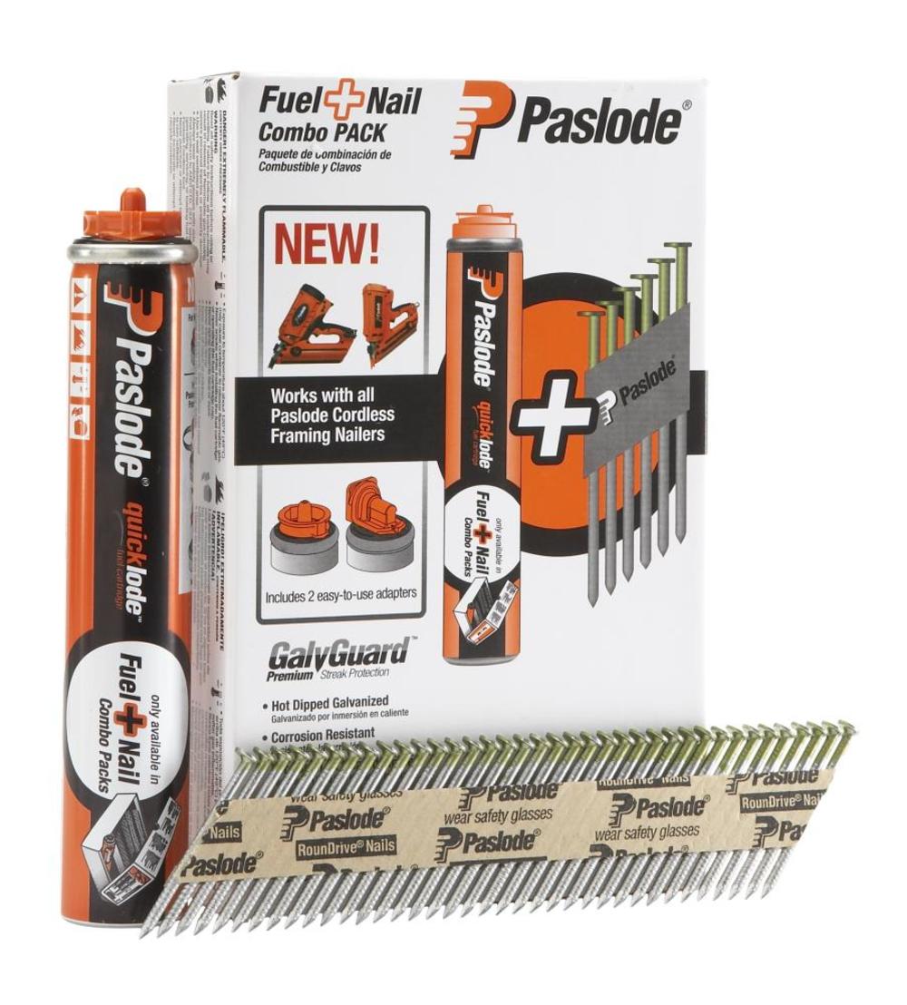 Paslode Fuel+Nail Combo Pack 2″ x .113 RS HDG+ - Ascmtools