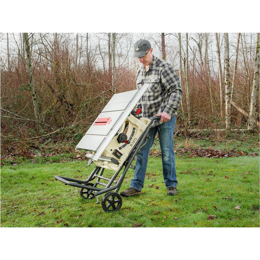 Shop Fox 10″ Benchtop Table Saw with Stand 120V 2HP 1 Phase - Ascmtools