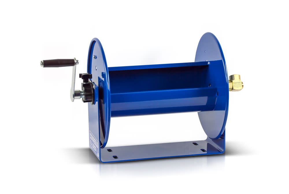 Coxreels Hand Crank Hose Reel 3/8inx100ft hose cap. 4000PSI no hose - Ascmtools