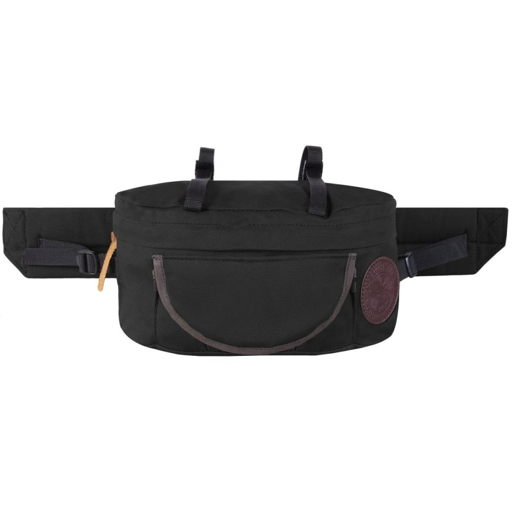 Duluth Pack 9 Liter Capacity Black Canvas Lumbar Pack - Ascmtools