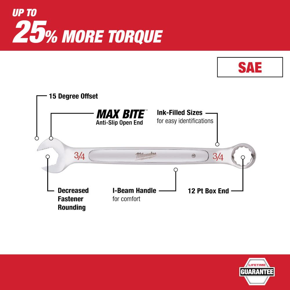 Milwaukee 1 3/8″ Combination Wrench - Ascmtools