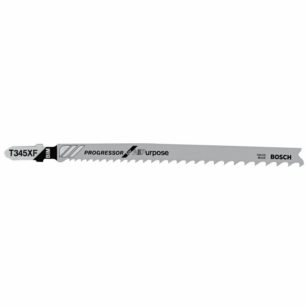 Bosch 5 pc. 5-1/4 In. 5-10P TPI Progressor for Wood with Nails T-Shank Jig Saw Blades - Ascmtools