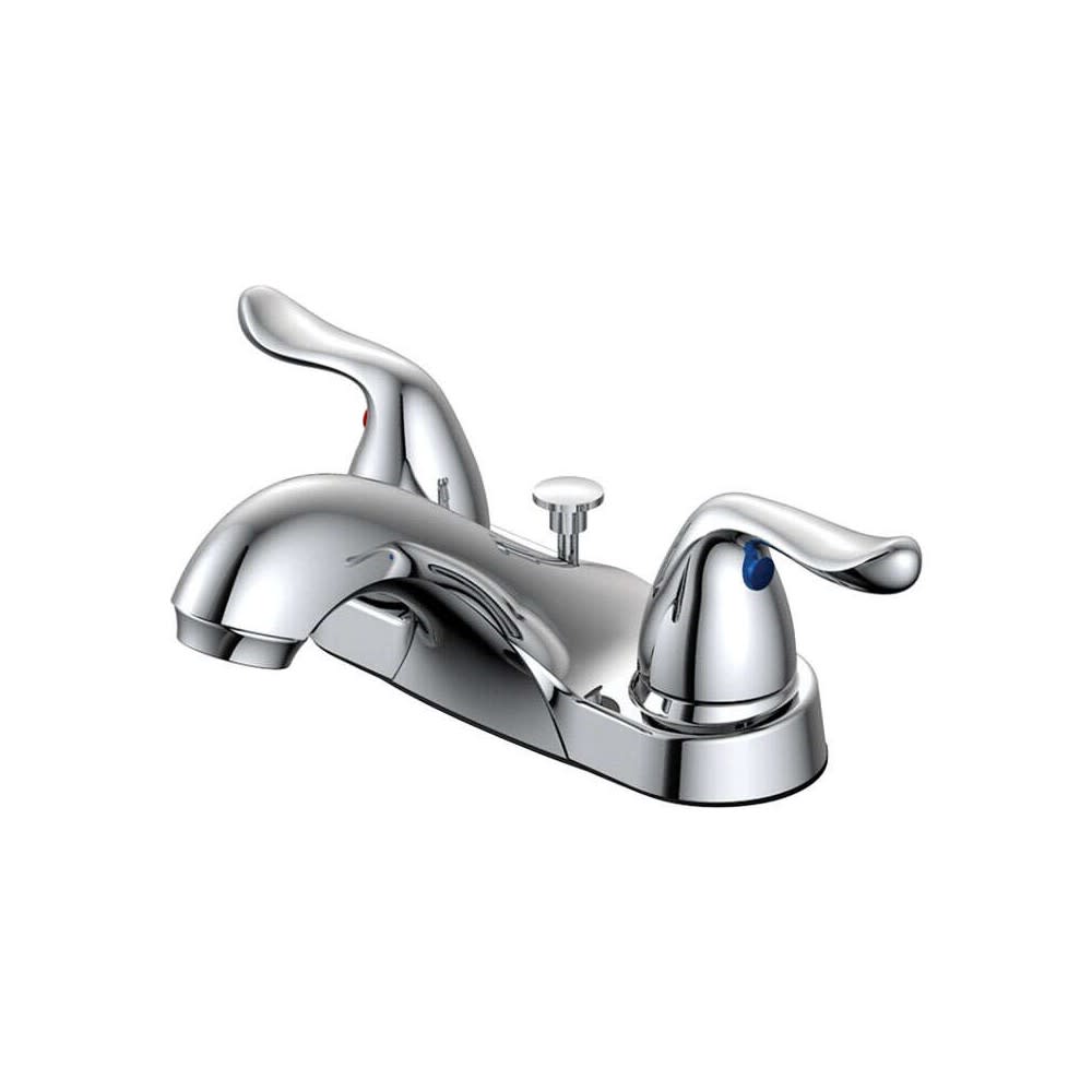 Oakbrook Lavatory Pop Up Faucet Two Handle Chrome - Ascmtools
