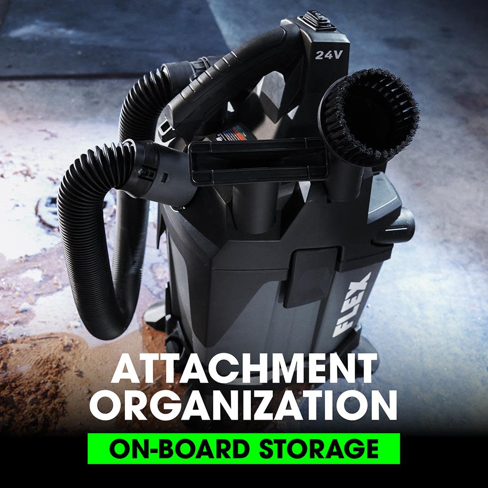 FLEX 1.6 GALLON WET/DRY VACUUM TOOL ONLY - Ascmtools