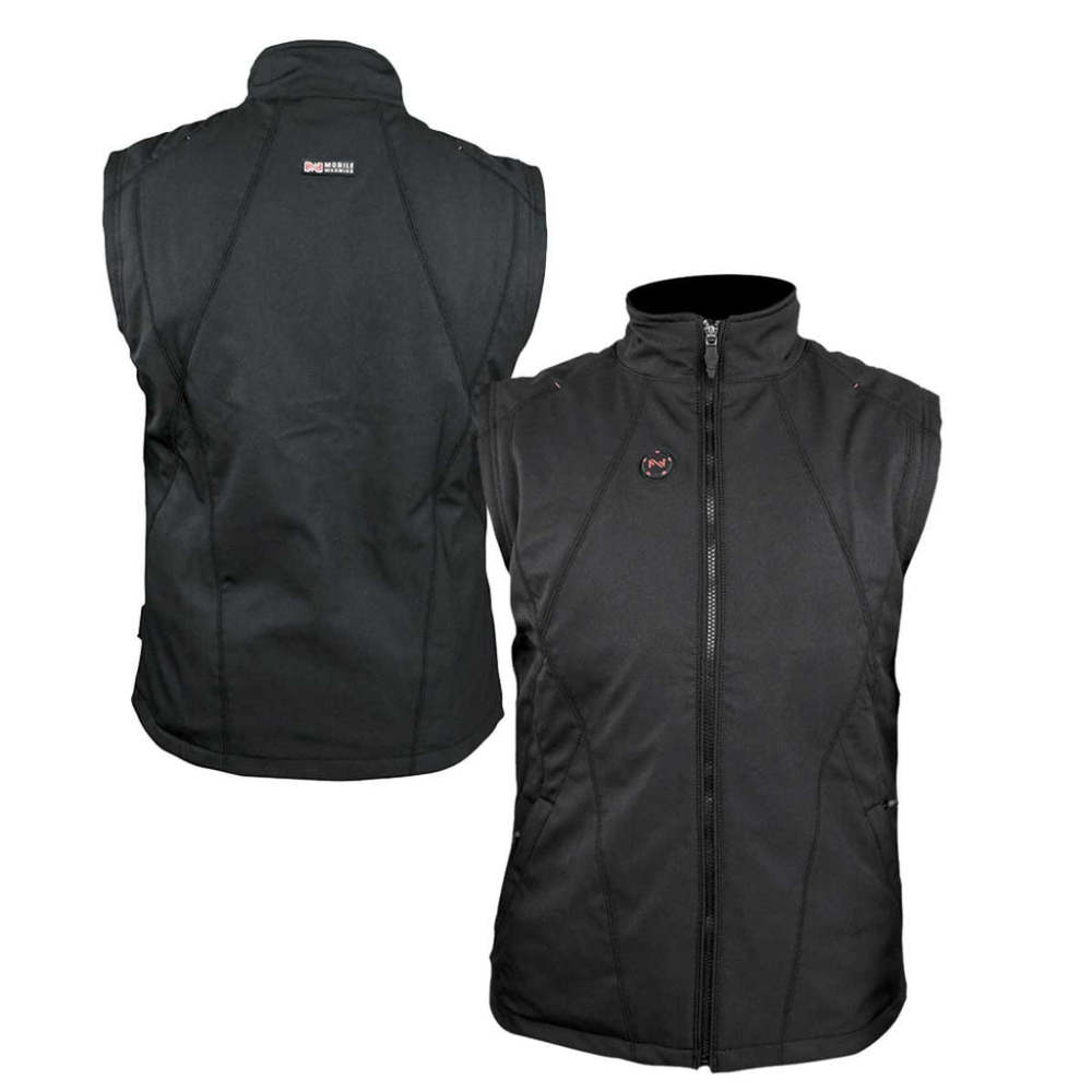 Mobile Warming 12V Dual Power Heated Vest Mens Black Large - Ascmtools
