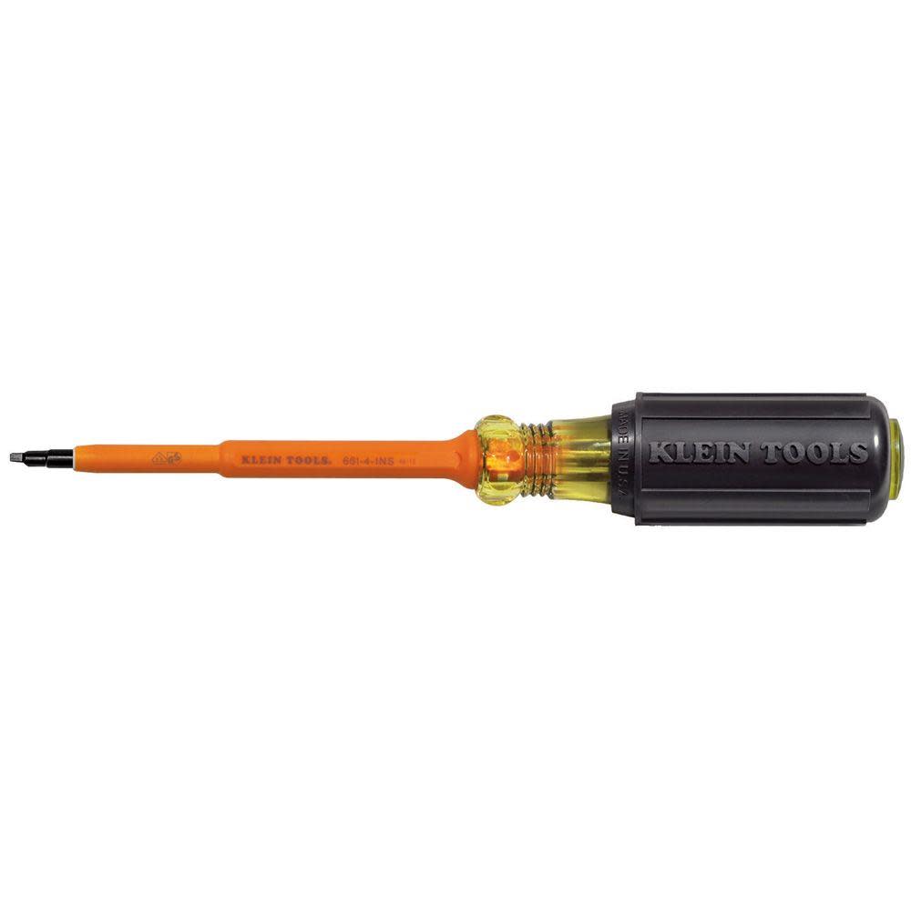 Klein Tools Insulated Screwdriver #1 Square 4″ L - Ascmtools