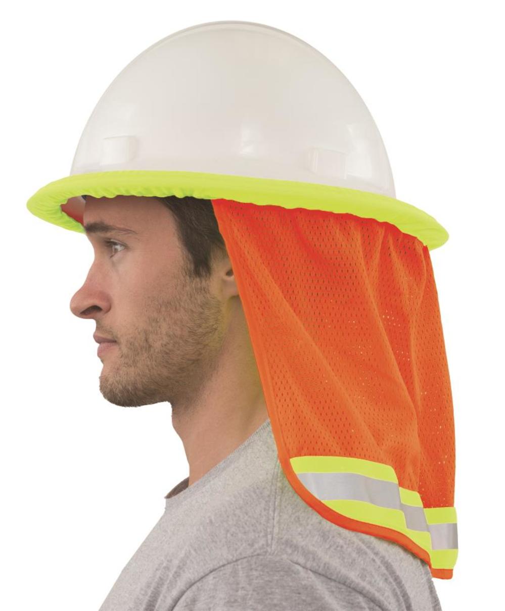 ERB S268 Mesh Neck Shield in Hi Viz Orange - Ascmtools