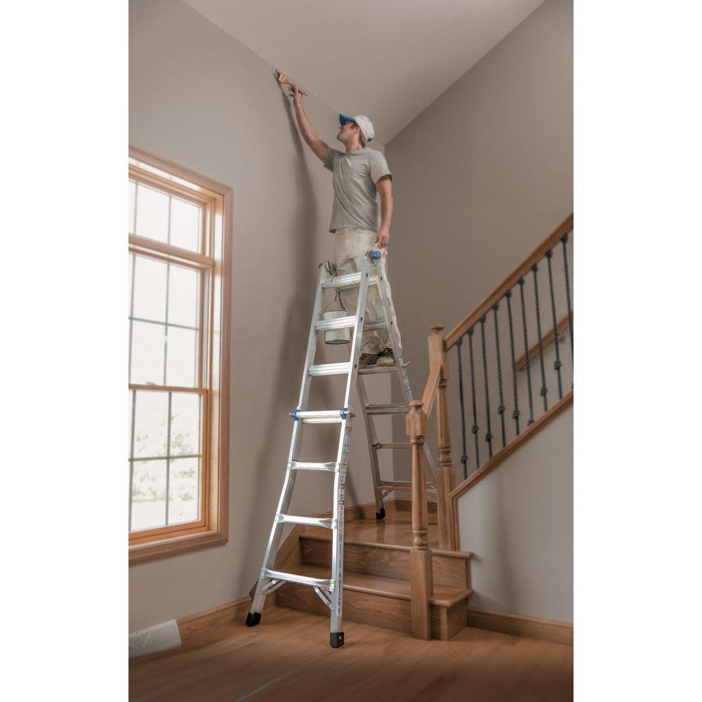 Werner 18 Ft. Reach Height Type IA Aluminum Multi-Position Ladder - Ascmtools