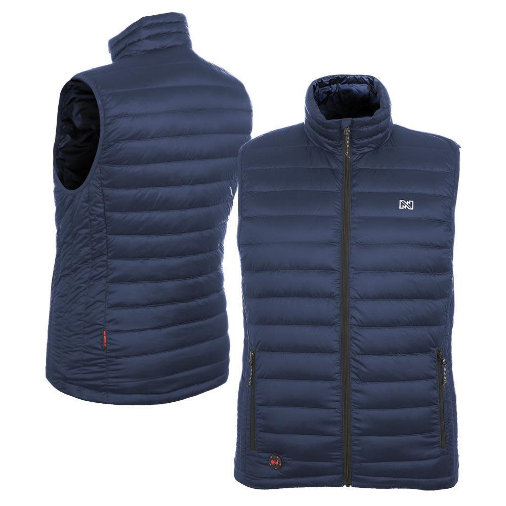 Mobile Warming Summit Heated Vest 12 Volt Mens Navy Small - Ascmtools