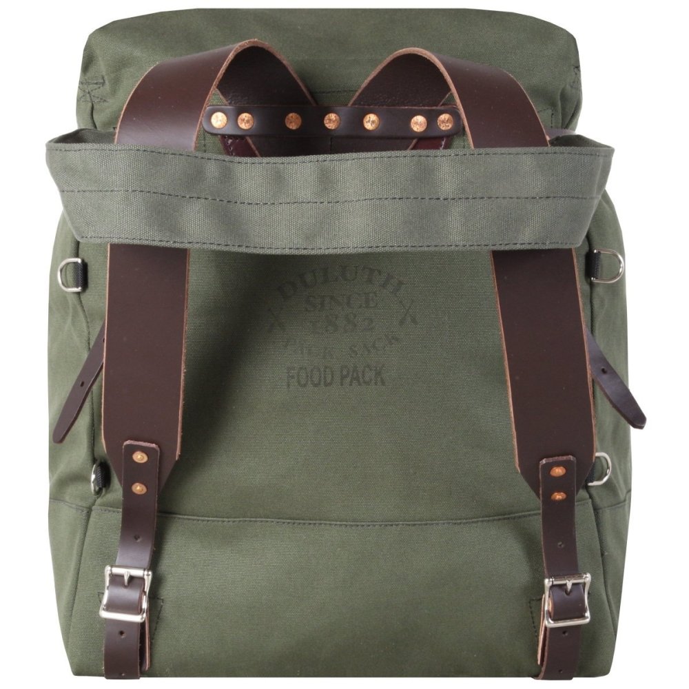 Duluth Pack 64 Liter Capacity Olive Drab Canvas Box Style Standard Food Pack - Ascmtools