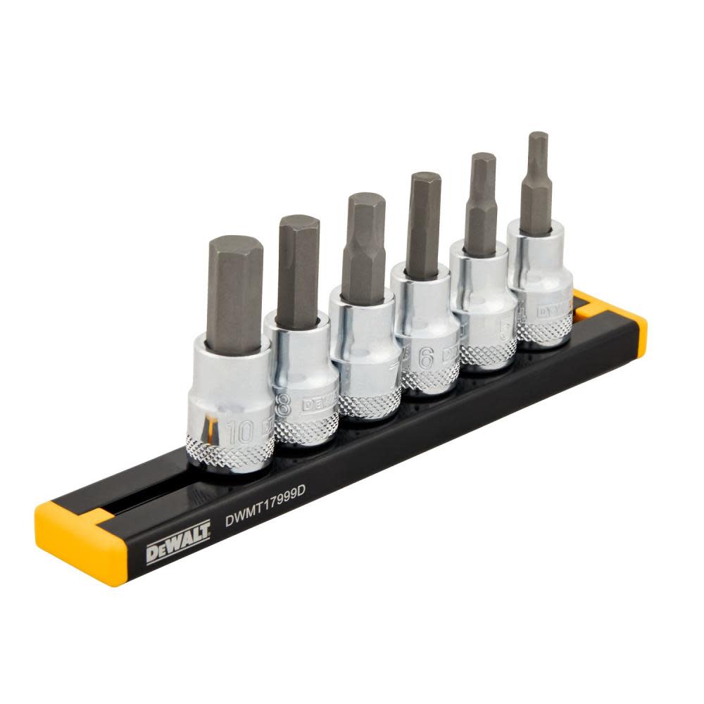 DEWALT MM HEX Socket Set 3/8″ DRIVE 6pc - Ascmtools