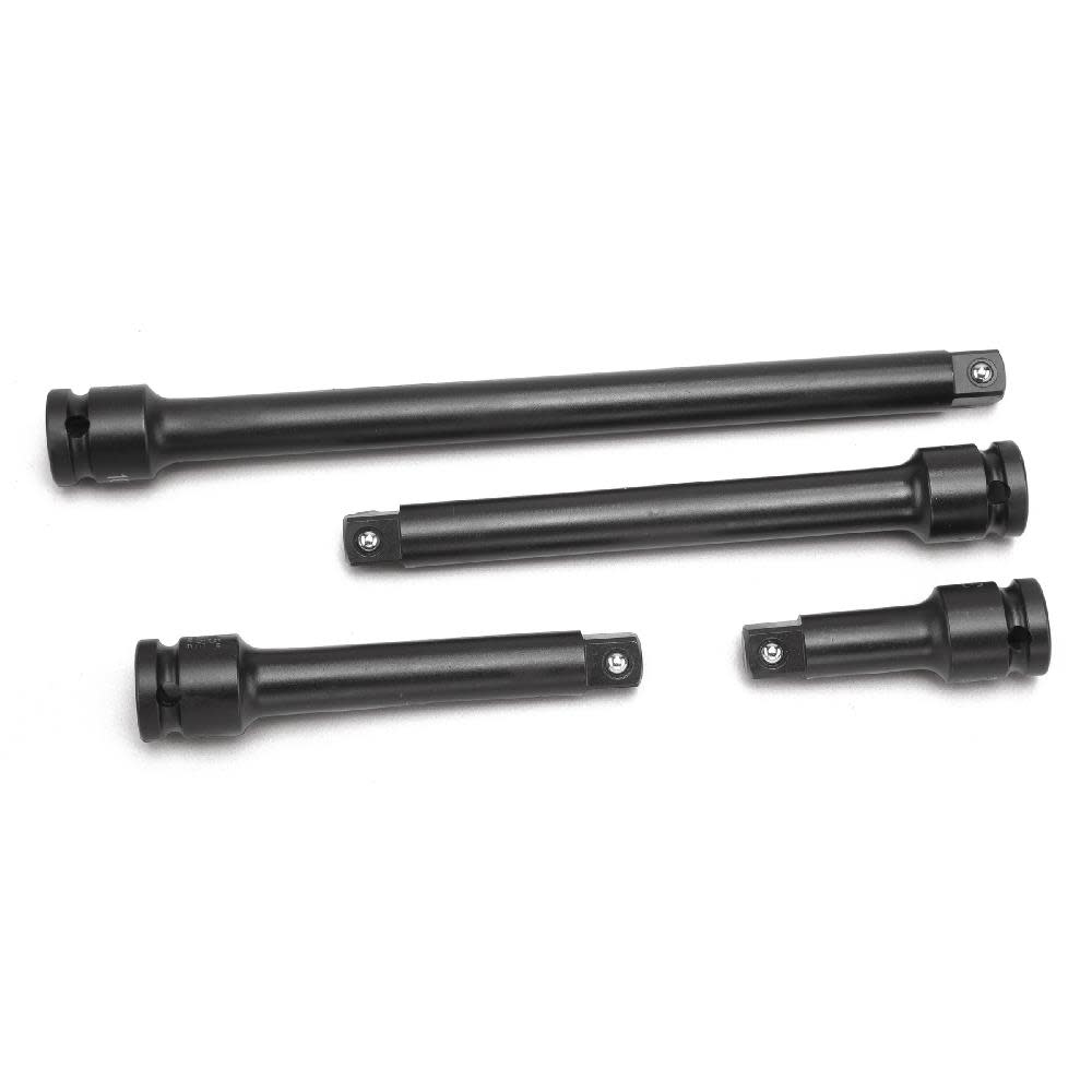 Grey Pneumatic 1/2″ Drive Standard and Deep Length Friction Ball Extension Set - Ascmtools