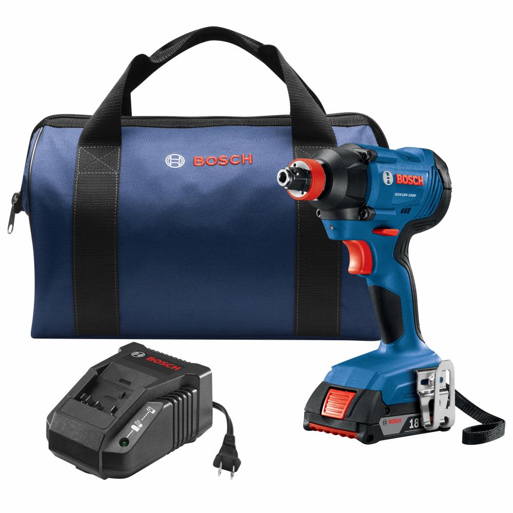 Bosch 18V Freak 1/4″ & 1/2″ Two In One Bit/Socket Impact Driver Kit Reconditioned - Ascmtools