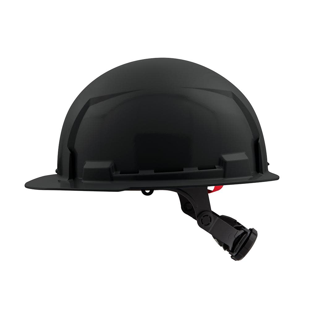 Milwaukee Black Front Brim Hard Hat with 6pt Ratcheting Suspension Type 1 Class E - Ascmtools