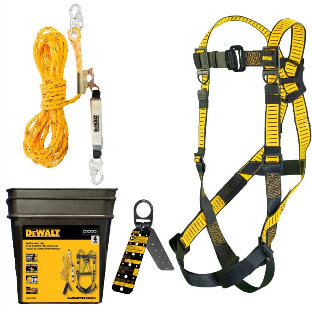 DEWALT Fall Protection Rooftop Safety Kit - Ascmtools