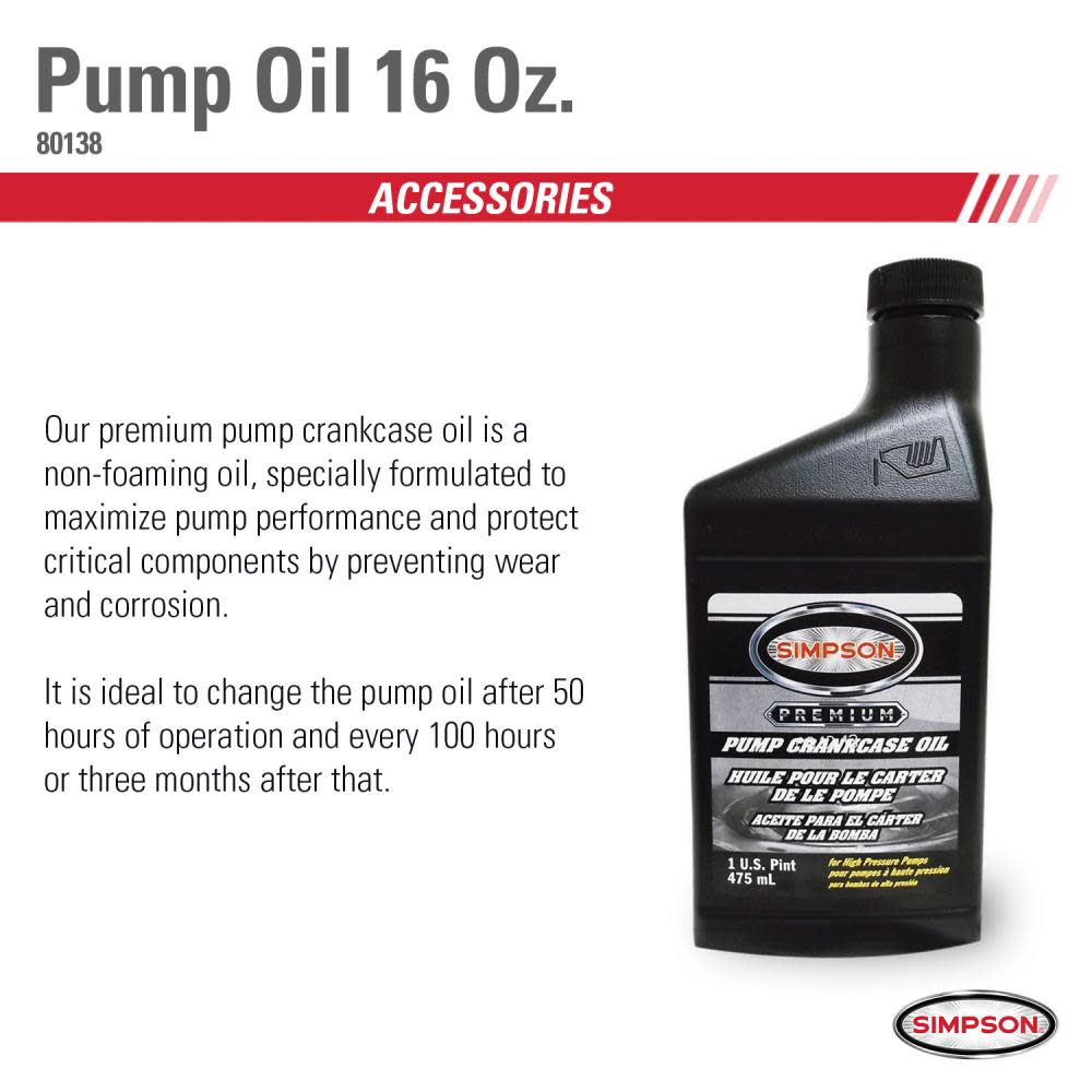 Simpson 15W40 Pump Oil - Ascmtools
