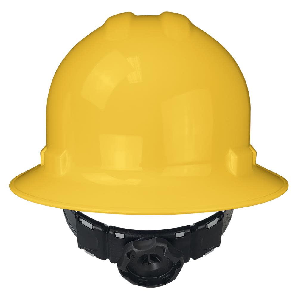 Radians Hard Hat Quartz Full Brim 6 Point Ratchet Yellow - Ascmtools