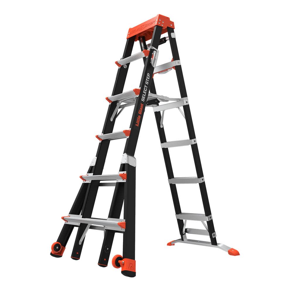 Little Giant Safety Select Step M6 Fiberglass Type 1AA Adjustable Step Ladder - Ascmtools
