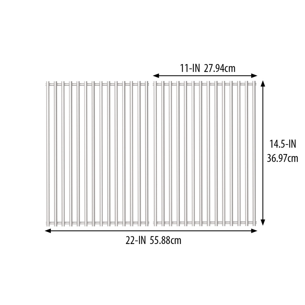 Broil King 14.5 X 11 Stainless steel MONARCH 300/CROWN (T32) Cooking Grids – 2pc - Ascmtools