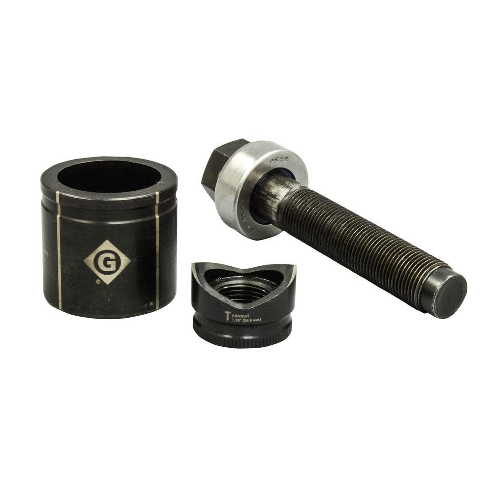 Greenlee 1″ Conduit Size Standard Round Manual Knockout Set - Ascmtools