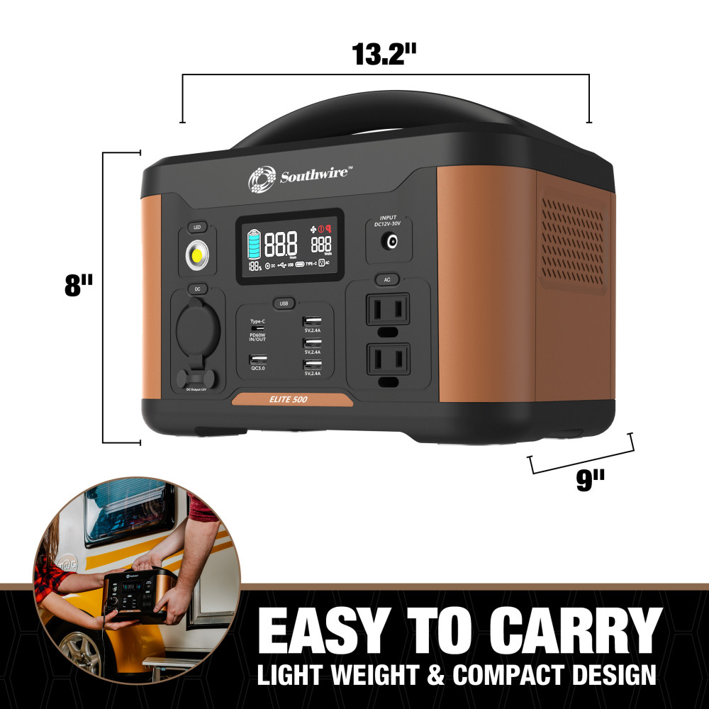 Southwire Elite 500 Series Portable Power Station - Ascmtools