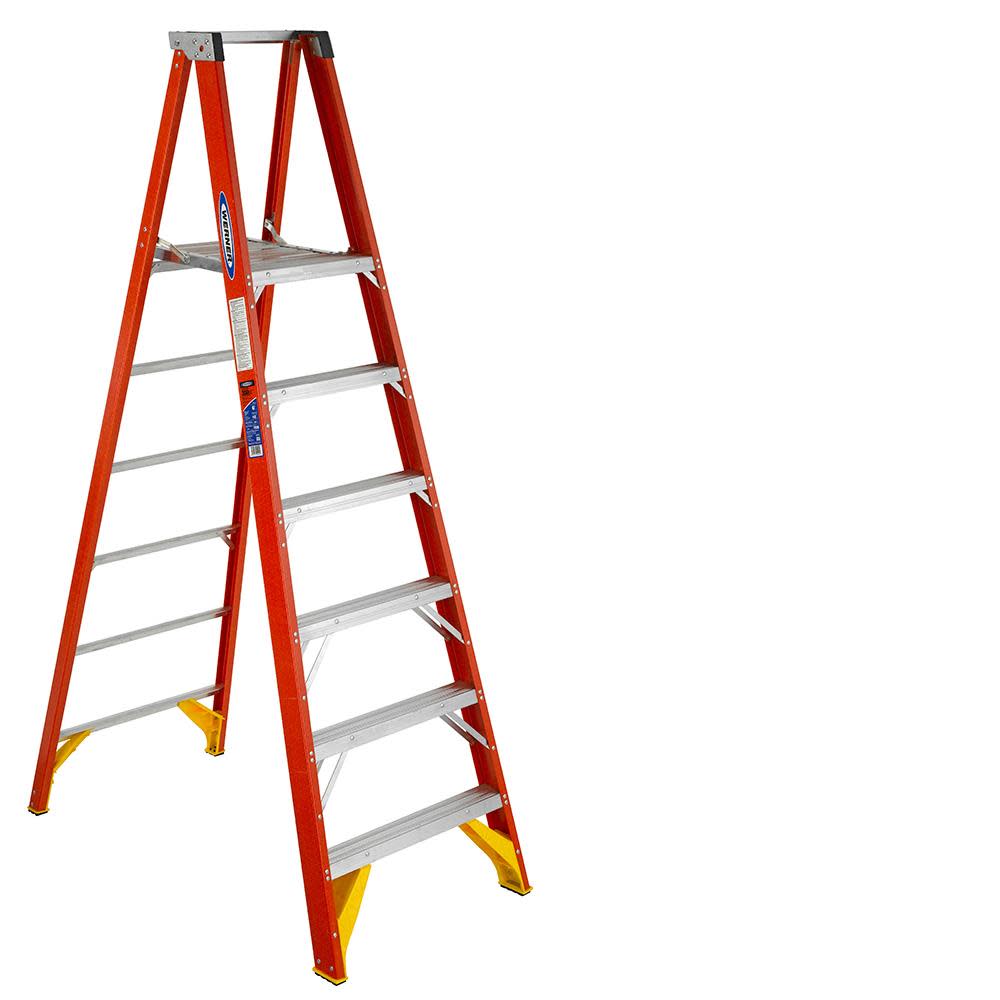 Werner 6 Ft. Type IA Fiberglass Platform Ladder - Ascmtools