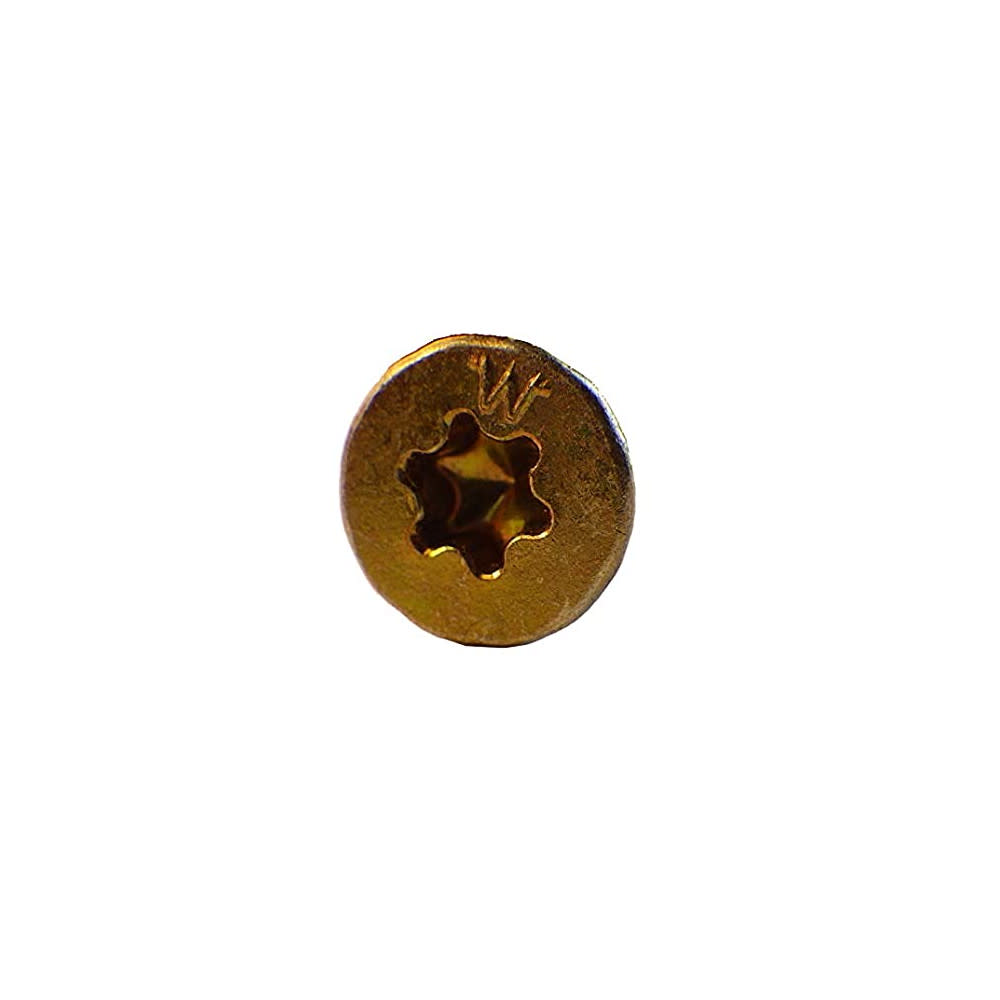 Western Builders Supply 6 In. Zinc Coated Flat Head Gold Interior Structural Wood Screw - Ascmtools