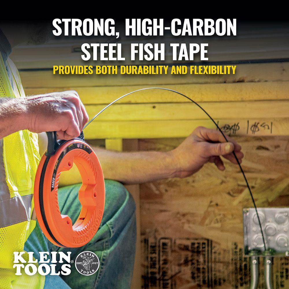 Klein Tools 50′ Steel Fish Tape - Ascmtools
