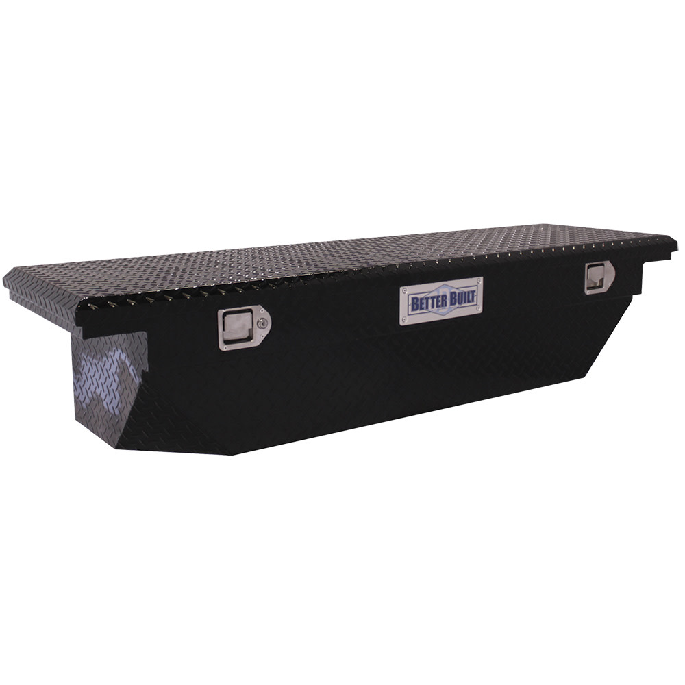 Better Built 61.5″ Crown Saddle Truck Tool Box LOW PROFILE GLOSS BLACK - Ascmtools