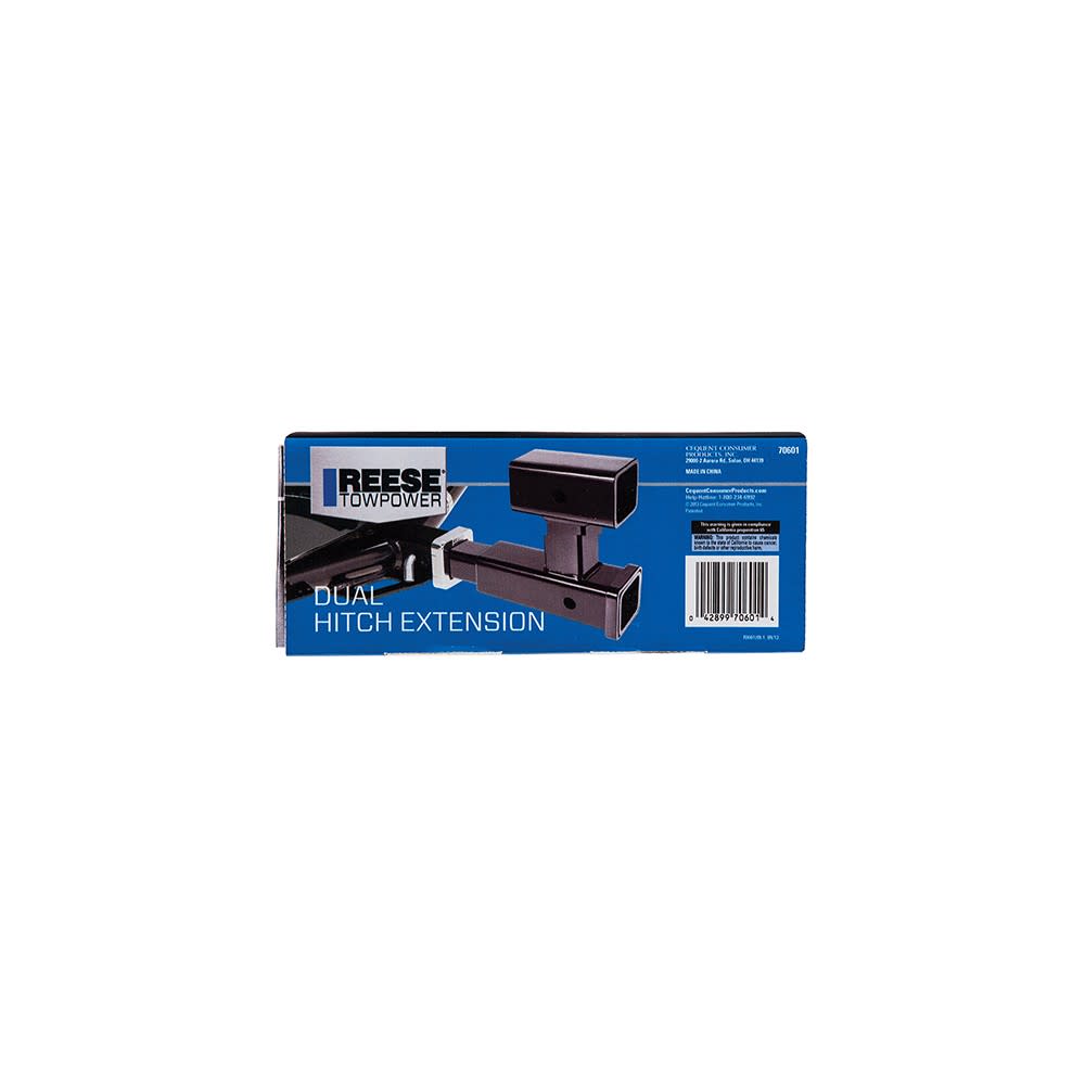 Reese 2″ 4000 lbs Trailer Hitch Extension with Dual Receivers - Ascmtools