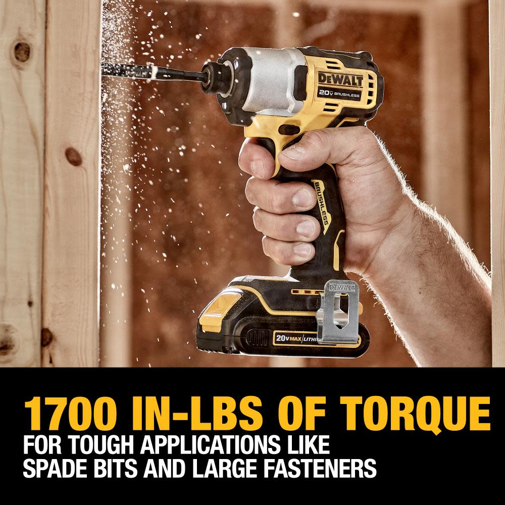 DEWALT 20V MAX 1/4″ Impact Driver Kit Brushless Cordless - Ascmtools