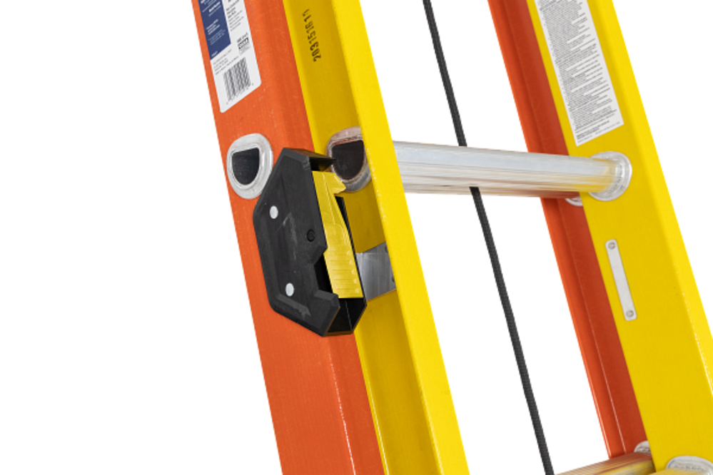 Werner Glidesafe Extension Ladder Fiberglass Tri Rung Type IA 24′ - Ascmtools