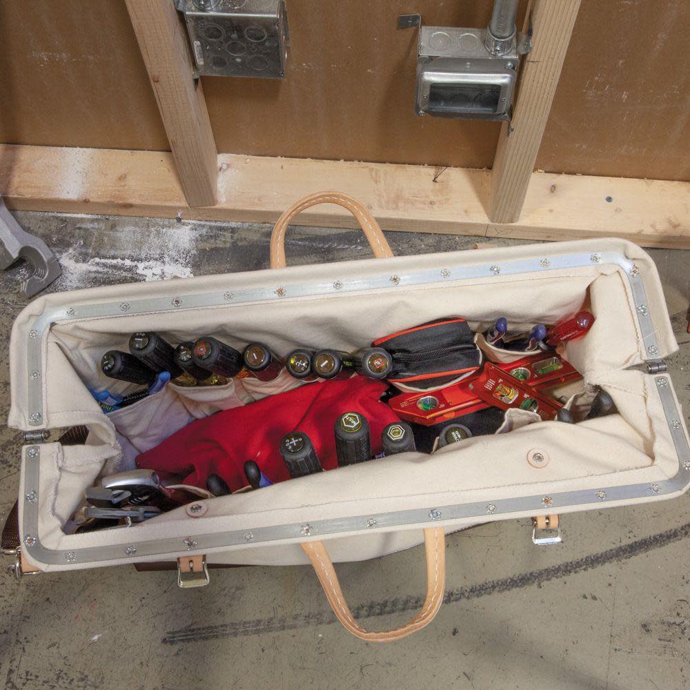 Klein Tools 24″ Deluxe Canvas Tool Bag - Ascmtools