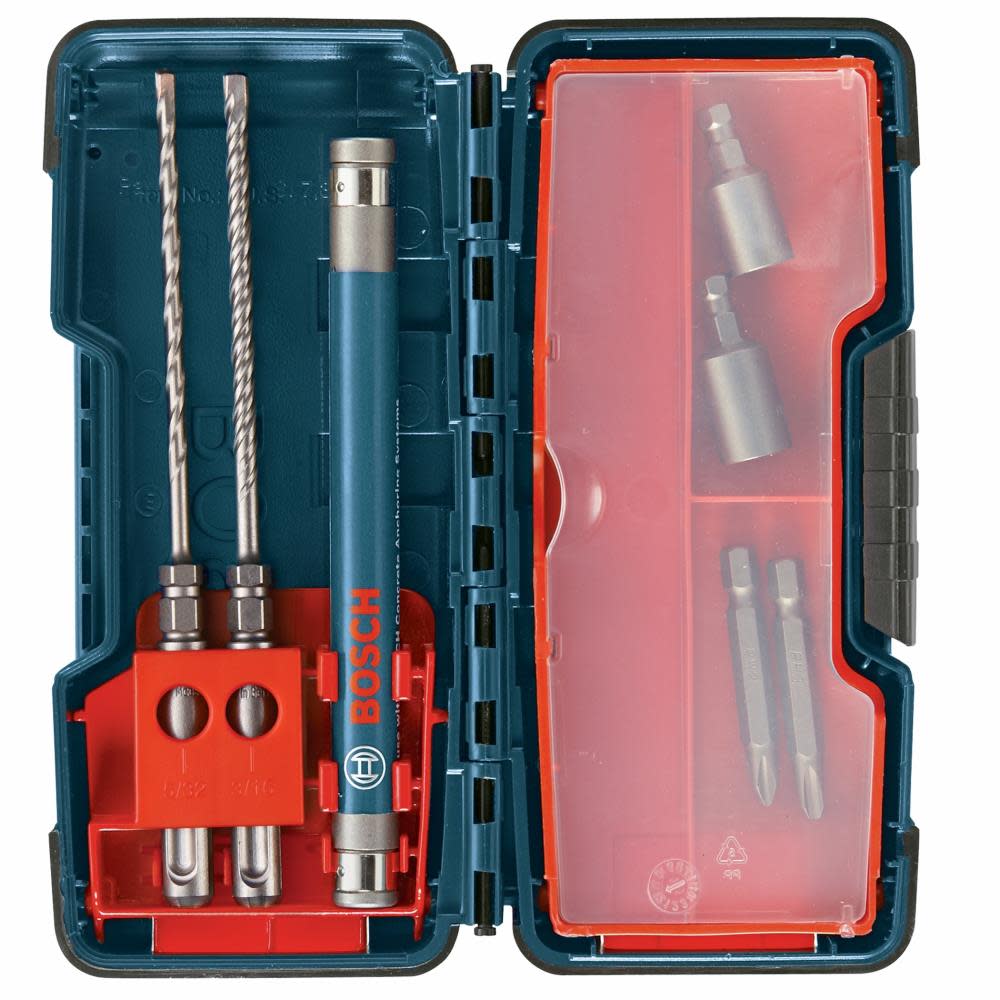 Bosch 7 pc. SDS-plus Bulldog Anchor Drive Installation Kit - Ascmtools