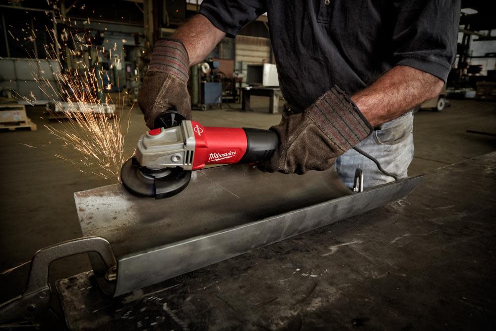 Milwaukee 11Amp 4-1/2In – 5In Braking Grinder with No-Lock Paddle Switch - Ascmtools