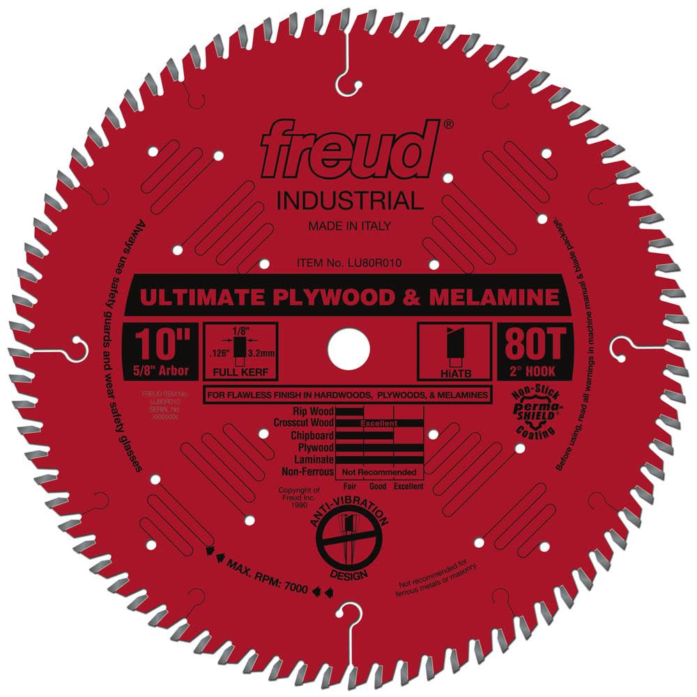 Freud 10″ Ultimate Plywood & Melamine Blade with Perma-SHIELD Coating - Ascmtools