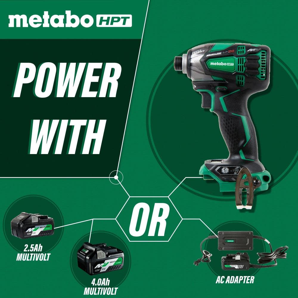 Metabo HPT Multivolt 36V Brushless Triple Hammer Impact Driver (Bare Tool) - Ascmtools