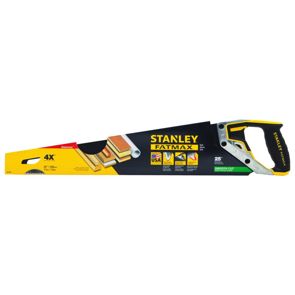 Stanley FATMAX Blade Armor Hand Saw 20″ 11TPI - Ascmtools